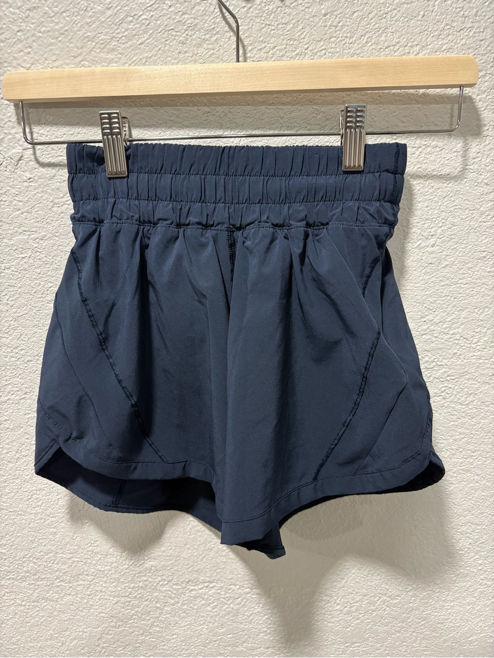 lululemon athletica Dark Navy Athletic Shorts with Elastic Waist